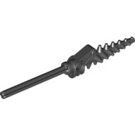 Lego Large Figure Weapon Spear, Drill with Axle and Hole / Black