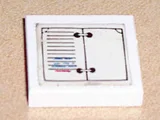 Tile 2 x 2 without Groove with Appointment Book, Open Pattern (Sticker) - Set 295