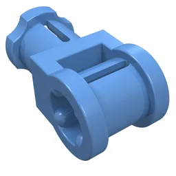 Technic Axle Connector with Axle Hole / Medium Blue
