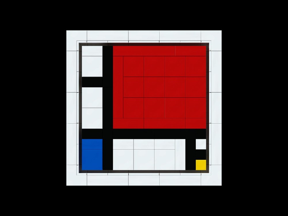 Lego Piet Mondrian - Composition with Red, Blue and Yellow