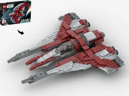Mandalorian Kom'rk Class Gauntlet Starfighter - Alternate Build of 75362 Ahsoka Tano's T-6 Shuttle