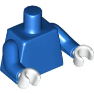 Torso, Blue Arms, White Hands [Plain]
