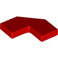 Tile Special 2 x 2 Corner with Cut Corner - Facet / Red