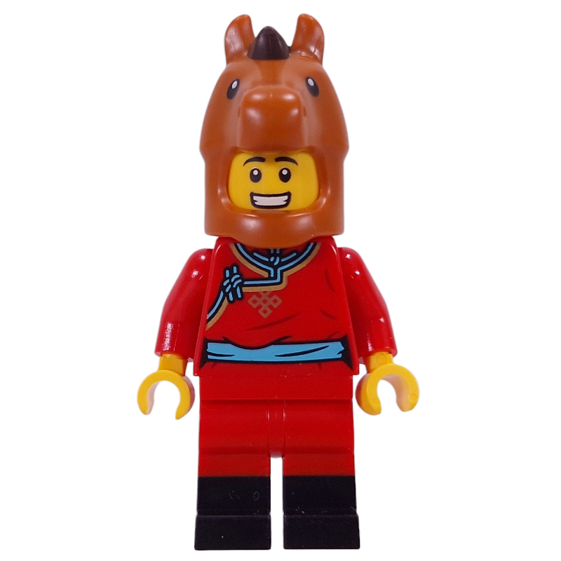 Lego Horse Costume, Red Torso, Red/Black Legs