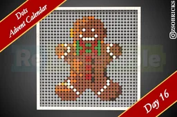 Day 16 - Gingerbread Man - Dots Advent Calendar