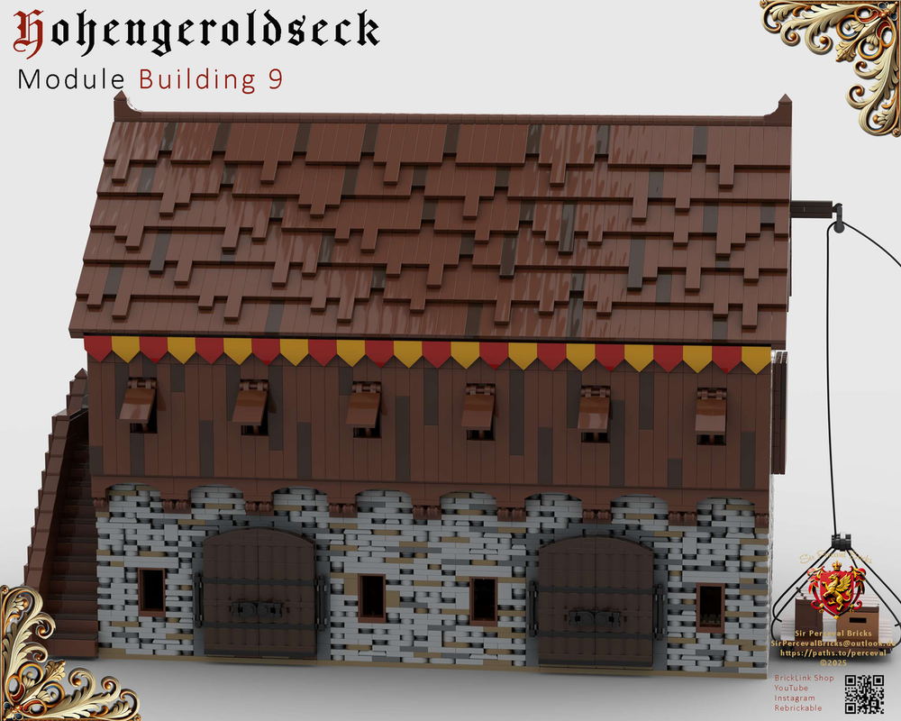 Lego Building 09 Castle Hohengeroldseck - Sable & storage (Castle Part 1)