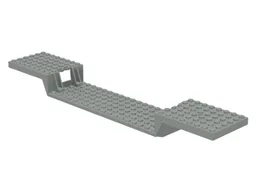 Vehicle Base, Train 6 x 34 Split-Level with Bottom Tubes