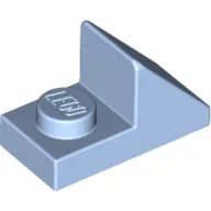 Brick Sloped 45° 2 x 1 with 2/3 Cutout [New Version] / Bright Light Blue