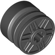 Lego Wheel 18mm x 14mm with Axle Hole, Fake Bolts and Shallow Spokes / Black