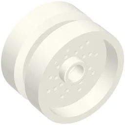 Wheel 18 x 12 with Pin Hole and Stud / White