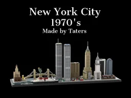 New York City Skyline 1970's