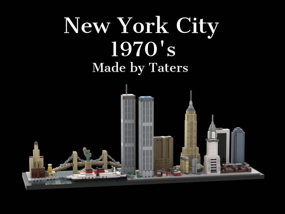 Lego New York City Skyline 1970's