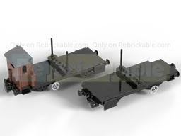Set of 8wide turntable wagons