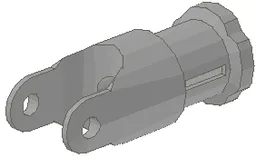 Technic, Universal Joint 4L, End / Light Gray