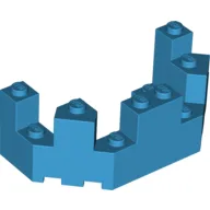 Castle Turret Top 4 x 8 x 2 1/3 / Dark Azure