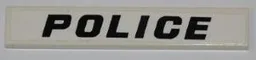 Tile 1 x 6 with Black 'POLICE' Pattern (Sticker) - Set 7970