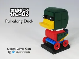 Pull-along Duck BrickHeadz (green version)