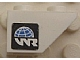 Lego Slope, Inverted 45 2 x 1 with World Racers Logo on Black Background Pattern Model Left Side (Sticker) - Sets 8897 / 8898