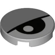 Tile Round 2 x 2 with Eye and Eyelid Print