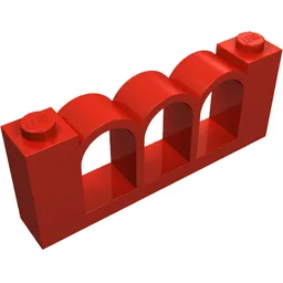 Fence 1 x 6 x 2 / Red