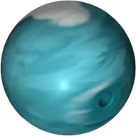 Projectile, Large Figure Weapon, Zamor Sphere / Ball with Marbled White Pattern / Trans-Light Blue