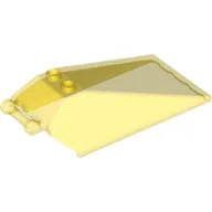Windscreen 8 x 4 x 2 with Handle and 2 Studs [Hollow Studs] [Plain] / Trans-Yellow