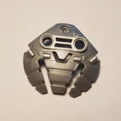 Lego Large Figure Shield 5 x 5 with Triple Blasters / Pearl Light Gray
