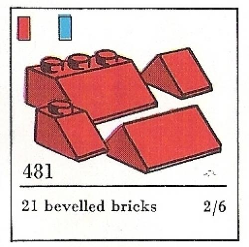 Lego Slopes and Slopes Double 2 x 3 an 2 x 1, Blue (The Building Toy)