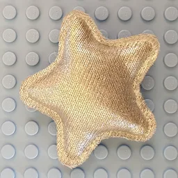 Belville, Pillow 6 x 7 Star Shaped / Chrome Silver