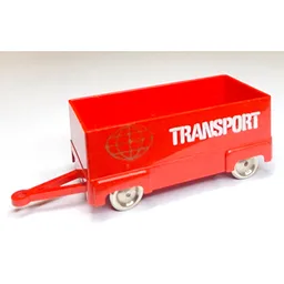 HO Scale Mercedes Box Trailer / HO Olive Green