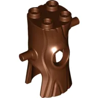 Costume Tree Trunk with Branch, Hole for Face / Reddish Brown