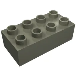Duplo Brick 2 x 4 / Dark Gray