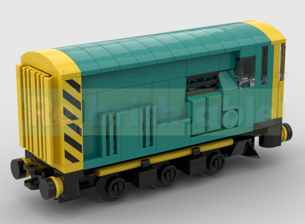 Lego 4-Wide Class 08 Shunter Locomotive In BR Blue Livery