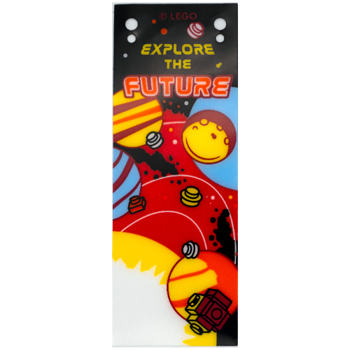 Lego Banner, 'EXPLORE THE FUTURE' Space Print / Trans-Clear