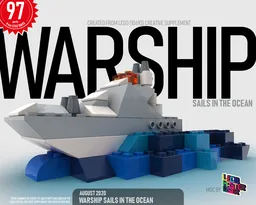 Warship sails
