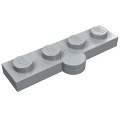 Hinge Plate 1 x 4 Swivel Top / Base - Solid Clip [Complete Assembly] / Light Bluish Gray