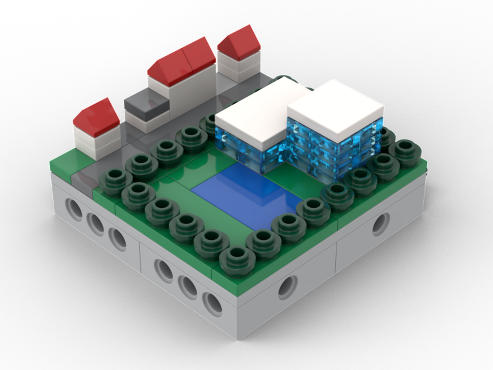 Lego Nano Modular Villa | Village | Nano Modular World