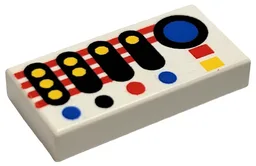 Tile 1 x 2 with Explorien Controls Print