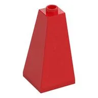 Brick Sloped 75° 2 x 2 x 3 Double Convex / Red