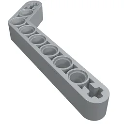 Technic Beam 1 x 9 Bent (7 - 3) Thick / Light Bluish Gray