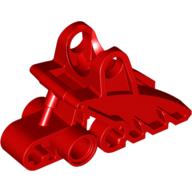 Lego Large Figure Foot, with Ball Joint Socket 2 x 3 x 5 / Red