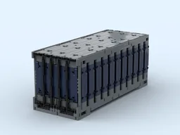 20' Overseas Container in Scale 1:17 (45 x 18 x 19 Studs)
