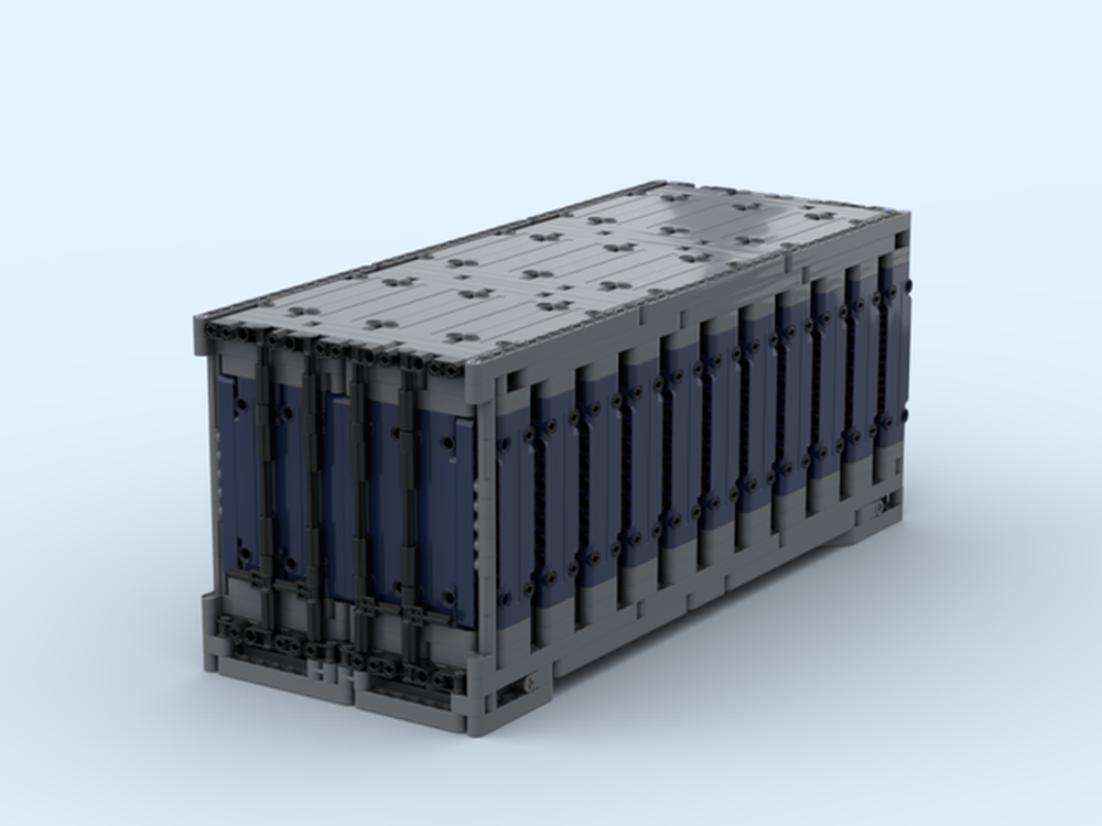 Lego 20' Overseas Container in Scale 1:17 (45 x 18 x 19 Studs)