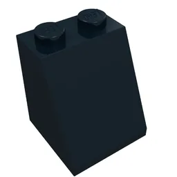 Brick Sloped 65° 2 x 2 x 2 with Bottom Tube / Black