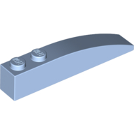 Lego Brick Curved 6 x 1 / Bright Light Blue