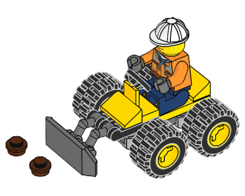 Lego Eddy Erker with Bulldozer