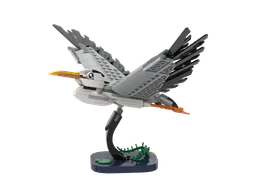 Flying heron