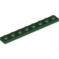 Plate 1 x 8 / Dark Green