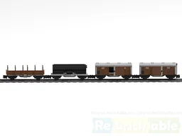4W-FF Wagon (4 Wheel-Flatbed Freight Wagon)