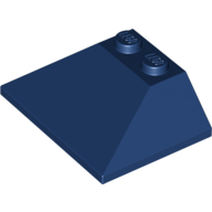 Lego Brick Sloped 45° 3 x 4 Double / 33° / Dark Blue
